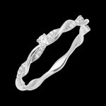 Bague de fianailles olympe - or blanc 18 carats et diamants