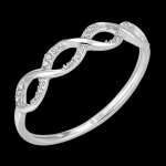 Bague fra�cheur - ariane - or blanc 18 carats et diamants