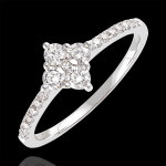 Bague fraîcheur - dina - or blanc 18 carats et diamants Bague fraîcheur - dina - or blanc 18 carats et diamants