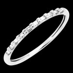 Bague fracheur - harmonie - or blanc 9 carats et diamants