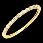 Bague fracheur - harmonie - or jaune 18 carats et diamants
