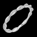 Bague fraîcheur - olympe - or blanc 18 carats et diamants Bague fraîcheur - olympe - or blanc 18 carats et diamants