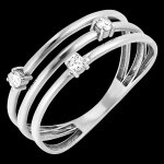 Bague fracheur - orion - or blanc 9 carats et diamants