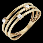 Bague fracheur - orion - or jaune 18 carats et diamants