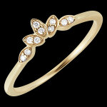 Bague fracheur - ptales majestueuses - or jaune 9 carats
