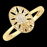 Bague fraîcheur - radiance - or jaune 18 carats et diamants Bague fraîcheur - radiance - or jaune 18 carats et diamants