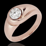 Bague infini - bourgeon - or rose 18 carats Bague infini - bourgeon - or rose 18 carats