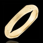 Bague jungle sacre - 4 mm - or jaune bross 18 carats