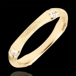 Bague jungle sacre - multi diamants 3 mm - or jaune bross 18 carats