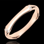 Bague jungle sacre - multi diamants 3 mm - or rose 18 carats