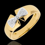 Bague noeud amlia or jaune 9 carats