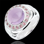 Bague orthense - argent et pierres fines