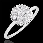 Bague penelope - or blanc 9 carats et diamants