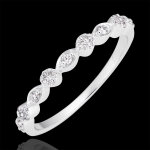 Bague petites pampilles - or blanc 18 carats et diamants Bague petites pampilles - or blanc 18 carats et diamants