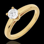 Bague solitaire nuptiane - or jaune 18 carats Bague solitaire nuptiane - or jaune 18 carats