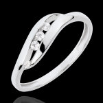 Bague trilogie nid prcieux - chrie - or blanc 18 carats