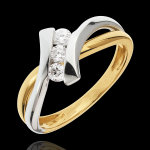 Bague trilogie nid prcieux - dolce vita - 3 diamants 0. 22 carat - or b