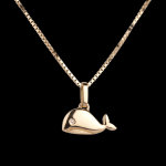 Baleineau - grand modle - or jaune 18 carats