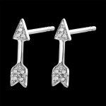Boucles d'oreilles abondance - cupidon - or blanc 18 carats et diamants