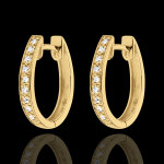 Boucles d'oreilles anneaux de vénus - or jaune 18 carats Boucles d'oreilles anneaux de vénus - or jaune 18 carats
