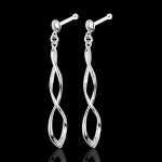 Boucles d'oreilles carnaval or blanc 18 carats et diamants
