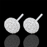 Boucles d'oreilles destinée - olga - or blanc 18 carats et diamants Boucles d'oreilles destinée - olga - or blanc 18 carats et diamants
