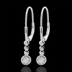 Boucles d'oreilles diamants irissa - or blanc 18 carats