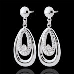 Boucles d'oreilles doria - or blanc 9 carats Boucles d'oreilles doria - or blanc 9 carats