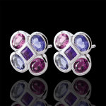 Boucles d'oreilles etania - or blanc 9 carats Boucles d'oreilles etania - or blanc 9 carats