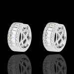 Boucles d'oreilles f��rie - lumi�re infinie - petit mod�le - or blan