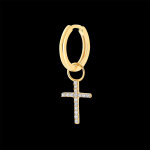 Boucle d'oreille fraîcheur avec breloque croix fraîcheur - mix la croi Boucle d'oreille fraîcheur avec breloque croix fraîcheur - mix la croi