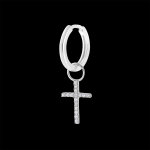 Boucle d'oreille fracheur avec breloque croix fracheur - mix la croi