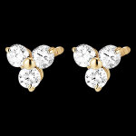 Boucles d'oreilles fraîcheur - orion - or jaune 18 carats et diamants Boucles d'oreilles fraîcheur - orion - or jaune 18 carats et diamants