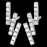 Boucles d'oreilles fra�cheur - polaris - or blanc 18 carats et diamants