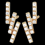 Boucles d'oreilles fra�cheur - polaris - or jaune 9 carats et diamants