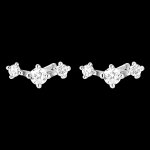 Boucles d'oreilles fraîcheur - tara - or blanc 18 carats et diamants Boucles d'oreilles fraîcheur - tara - or blanc 18 carats et diamants