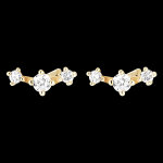 Boucles d'oreilles fra�cheur - tara - or jaune 18 carats et diamants