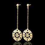 Boucles d'oreilles makwa - or jaune 9 carats Boucles d'oreilles makwa - or jaune 9 carats