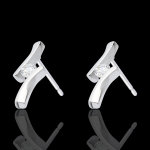 Boucles d'oreilles nid précieux - apostrophe diamants - or blanc 18 car Boucles d'oreilles nid précieux - apostrophe diamants - or blanc 18 car