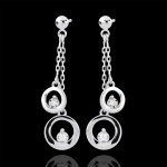 Boucle d'oreilles odalie - or blanc 9 carats Boucle d'oreilles odalie - or blanc 9 carats