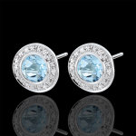 Boucles d'oreilles odina - or blanc 9 carats Boucles d'oreilles odina - or blanc 9 carats