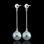 Boucles d'oreilles - or blanc 9 carats Boucles d'oreilles - or blanc 9 carats