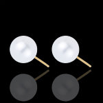Boucles d'oreilles perle pureté - or jaune 18 carats Boucles d'oreilles perle pureté - or jaune 18 carats