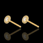 Boucles d'oreilles poupée solitaire or jaune 18 carats Boucles d'oreilles poupée solitaire or jaune 18 carats