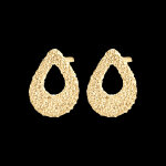 Boucles d'oreilles puces fracheur - pira - or jaune 18 carats