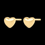 Boucles d'oreilles puces lovia  or jaune 9 carats