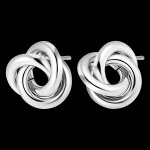 Boucles d'oreilles saturne - or blanc 18 carats Boucles d'oreilles saturne - or blanc 18 carats
