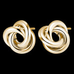 Boucles d'oreilles saturne - or jaune 18 carats Boucles d'oreilles saturne - or jaune 18 carats