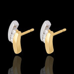 Boucles d'oreilles trilogie nid précieux - citation - 6 diamants - or b Boucles d'oreilles trilogie nid précieux - citation - 6 diamants - or b