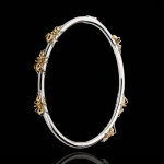 Bracelet balade imaginaire - le bal des fourmis - or blanc et or rose 18